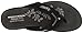 Skechers Women's Upgrades Marina Bay Flip Flop,Black/White,7 M US