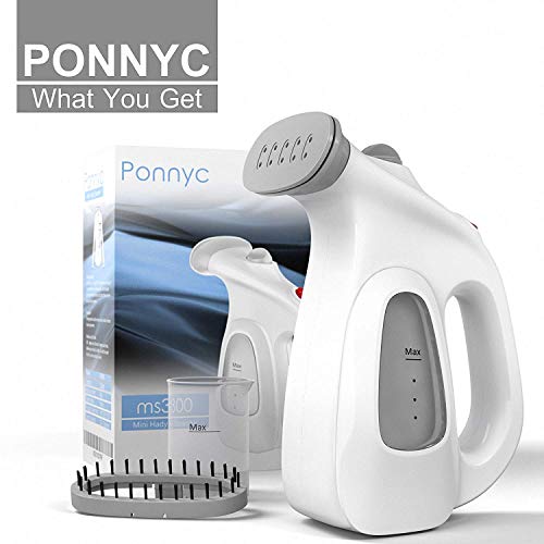 Ponnyc Clothes Steamer - Portable Garment Steamer for Clothes - Handheld Mini Fabric Steamer - Compact Hand Iron Steamer - Anti-Spill Steamer for Travelling & Home - Safe & Handy Travel Steamer - Thumbnail 6