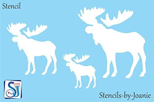 Amazon Com Joanie Moose Stencil Multiple Sizes Canadian Bull
