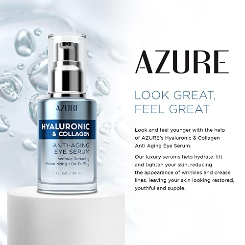 AZURE Hyaluronic Acid & Collagen Anti Aging Eye Serum Replenishing