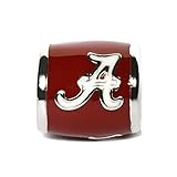 EWT Pandora Compatible University of ALABAMA ELEPHANT CRIMSON TIDE NCAA European charm bracelet