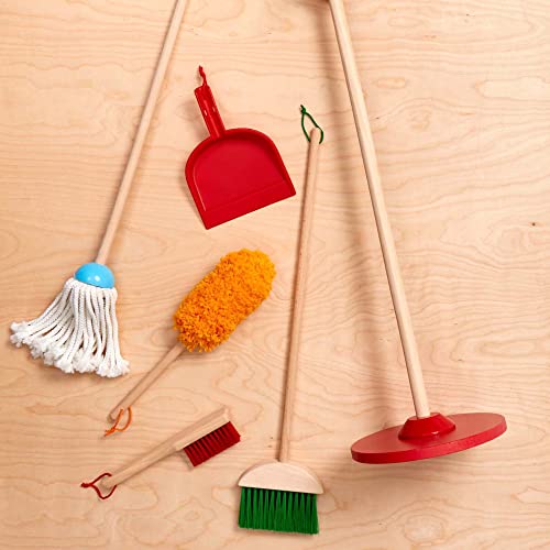 Melissa & Doug Let's Play House Dust! Sweep! Mop! 6 Piece Pretend Play