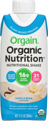 ORGAIN SWEET VANILLA BEAN, VEGAN 11 FL OZ (PACK OF 12)