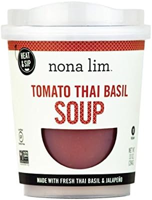 Nona Lim Soup Cups (Tomato Thai Basil Soup Cup 6 Pack)