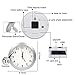 TTCDBF 1080p wifi hidden camera wall clock spy camera nanny camera with motion detection, remote viewing for home and office hidden security camera, support IOS / Android, support video recording