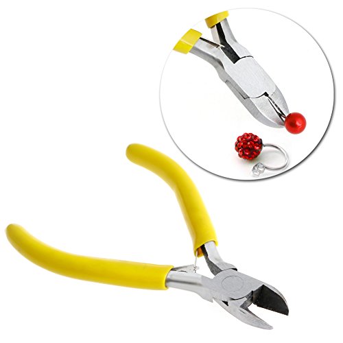 JOYKK Mini-Seitenschneider praktische Schmuck handgefertigte Kohlenstoffstahl Werkzeug - gelb – Bild 3