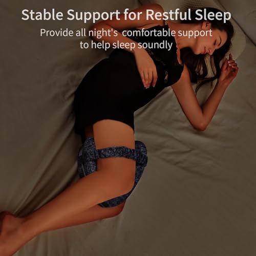 BEAUTRIP Leg Pillow | Ergonomic Side Sleeping Pillows | Memory Foam Knee Pillow with Strap for Side Sleeper | Leg Support Cushion with Removable and Washable Cover