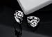 Fashion Jewelry 18k White Gold Plated Cubic Zirconia Studs Huggies Earrings for Women