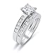 His and Her Wedding Ring Set Matching Bands for Him and Her (Choose Sizes)