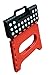 Jeronic Super Strong Folding Step Stool for Adults and Kids, Red Kitchen Stepping, Garden Step Stool, Holds up to 300 lbs.