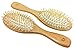 Oval Paddle Brush, 2 Pack, Massage Pins Brush, Detangling Brush by Better Beauty Products, Professional Salon Brushes, 100% Natural Wood Base and 100% Wood Scalp Massaging Bristles