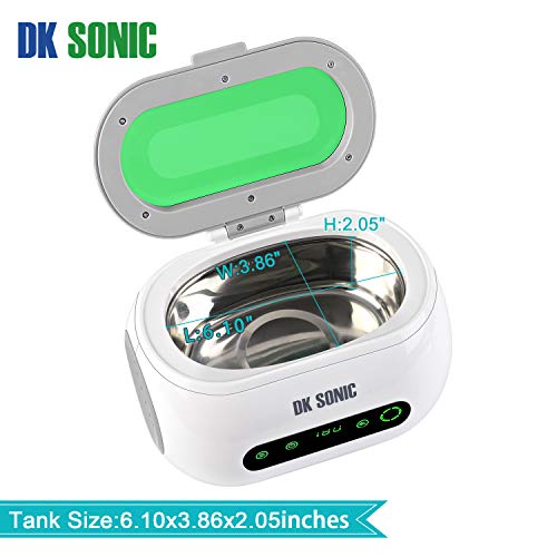DK SONIC Professional Ultrasonic Jewelry Cleaner with Digital Timer for Eyeglasses, Rings, Coins