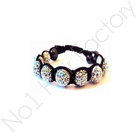 Adult Shamballa Bracelets Buy One Get One Free With Czech Crystals - AB White - Free Colour-AB White