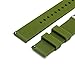 KDM Rubber Watch Band Pack of 2-18mm 20mm 22mm Silicone Quick Release Watch Strap Stainless Steel Buckle (Black+Army Green, 22mm)