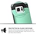 Galaxy Note 5 Case, Vofolen Galaxy Note 5 Wallet Case Card Holder Slot Dual Layer Protective Cover Anti-scratch Hard Shell Shock Absorbing TPU Soft Tough Bumper Armor Case for Galaxy Note 5 (Mint)