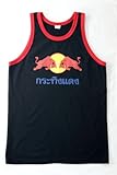 Red Bull Tank Top in Thai Wording Design - Black (Size M)