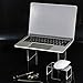 Blulu 6 Pieces Acrylic Display Riser, Acrylic Jewelry Display Stand, Shelf Showcase Fixtures, 7.9 x 4.7 x 4 Inch, 6 x 3.2 x 3 Inch, 4.7 x 2.4 x 2 Inch (Clear)