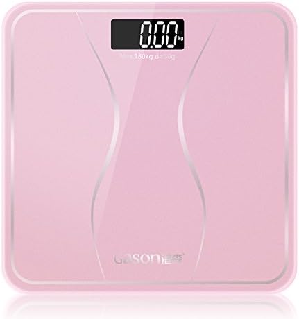 GASON A2s Digital Bathroom Scales / Weight Scale / Weighing Scale , floor scales household electronic Body bariatric LCD display (Pink)