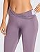 CRZ YOGA Women’s 7/8 High Waisted Yoga Pants Workout Leggings Naked Feeling I-25 Inches Matt Purple Sthumb 4