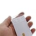 5 Pack - Vertical Half Card Badge Holder for Smart Cards (CHIP Insert) PIV Common Access and Credit Cards - Crystal Clear Hard Polycarbonate Plastic - Heavy Duty Grippers Clamp Tight by Specialist ID
