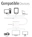 Fosmon Mini DisplayPort (MiniDP/mDP/ThunderBolt Port Compatible) to VGA Adapter Cable - Male to Female (15cm With IC) for Apple MacBook, Macbook Pro, MacBook Air, iMac, Mac Mini, Microsoft Surface Pro
