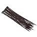 DAIRESS 10 Strands 22Inches Synthetic Dreadlock Extensions Single Ended Crochet Dreads Extension Reggae Hair Dread Locks Hippie Hair Extensions (#4 Medium Brown)