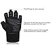 Trideer Weight Lifting Gloves with 18” Wrist Wraps Support, Pro Padded Gym Gloves for Powerlifting, Cross Training, Workout, Best for Men & Women (Pair)