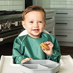Tiny Twinkle Mess Proof Baby Bib, Cute Full Sleeve