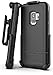 Galaxy S9 Plus Belt Clip Protective Holster Case (Rebel Armor) Heavy Duty Rugged Full Body Cover w/Holder (Black) (S9+)
