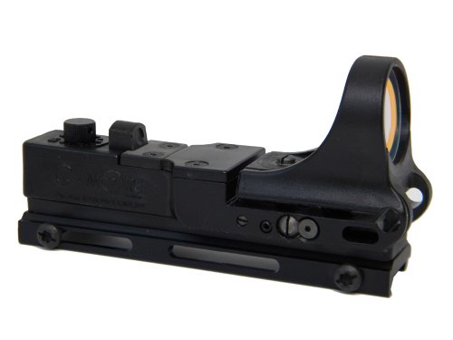 C-MORE Systems Tactical Railway Red Dot Sight with Click Switch, Black, 2 MOA