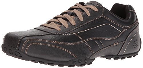 Skechers USA Men's Citywalk Elison Oxford, Black, 8 M US