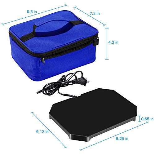 Triangle Power Personal Portable Oven, Electric Slow Cooker For Food,Mini Oven For Meals Reheat,Food Warmer with Lunch Bag(110V)