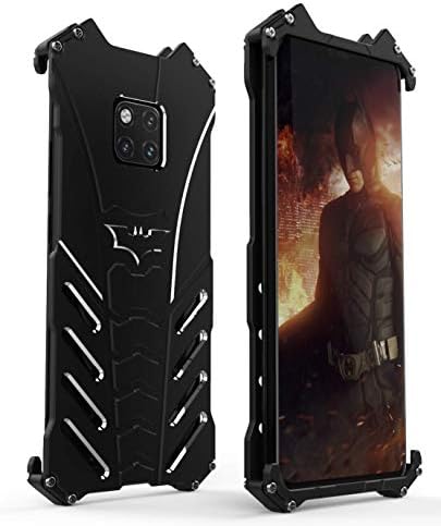 Funit Huawei Mate20 Pro Metal Bumper Case Batman Styple Aluminum Alloy Frame Military Grade Drop Protection Shockproof with Kickstand Heavy Duty Protective Cover forHuawei Mate20 Pro (Black)