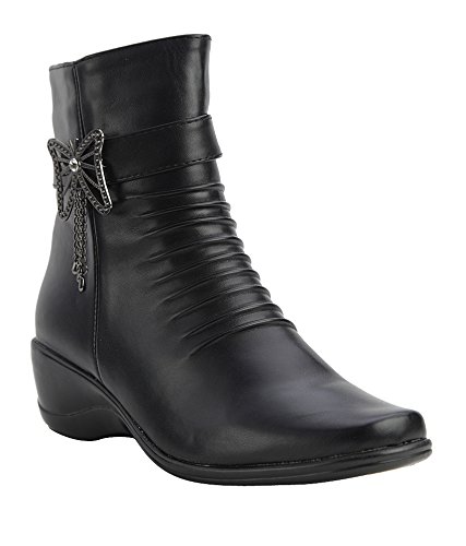 famous women's black leather boots