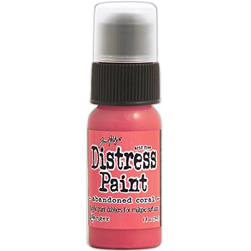 Ranger Tim Holtz February Distress Paint Bottle, 1 oz, Abandoned Coral