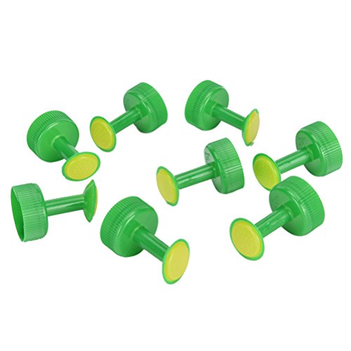 IYSHOUGONG 8 Pcs Portable Bottle Cap Sprinkler PVC Plastic Watering Caliber Little Nozzle Sprinkler Head Mist Nozzle for Plants Vegetables Gardening