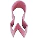 Miniature Ribbon Pink Poly Resin Coated Tin Cookie Cutter Pr1698p