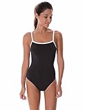SYROKAN Women's Sleek Solid Elite Training Sport Athletic One Piece Swimsuit Multicoloured #5 34 inch