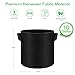 VEEAPE 5-Pack 10 Gallon Plant Grow Bags, Premium Series Thichkened Non-Woven Aeration Fabric Pots w/Handles – Reinforced Weight Capacity & Extremely Durablethumb 1