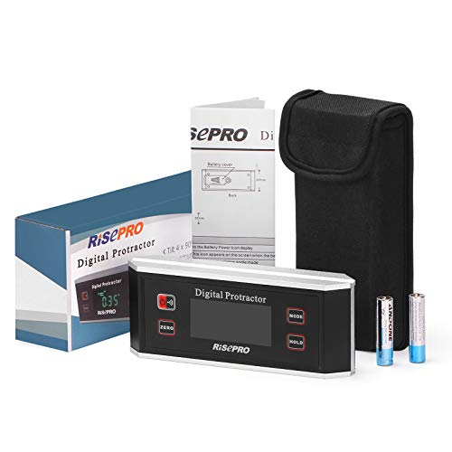 Inclinometer, RISEPRO® Digital Protractor Angle Finder Level