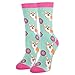 HAPPYPOP Funny Dog Gifts Dog Mom Gifts Cute Dog Socks, Novelty Corgi Gifts for Corgi Lovers Corgi Socks Women Donut Socks