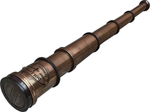 A S Handicrafts Telescope Brass Antique Nautical Spyglass Pirate Vintage Maritime Handheld 16â€ Royal Navy Telescope replica
