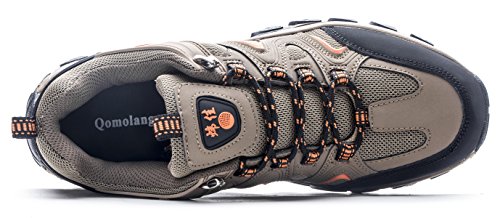 Qomolangma Mens Hiking Shoes Skidproof Walking Sneaker With