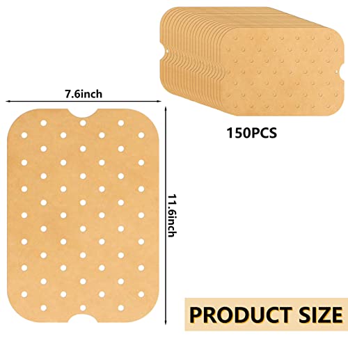 150 Sheets Air Fryer Parchment Paper Liners for Ninja FG551 Foodi Smart XL 6in1 Indoor Grill