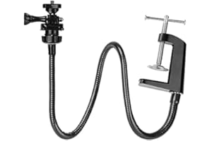 FUDTRO Webcam Stand with Flexible Gooseneck and 360° Rotation, Compatible with Webcam C925e, C922x, C922, C930e, C930, C920, 