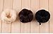YABINA 2 Pcs Foam Sponge Magic Clip French Twist Hairstyle Donut Bun Ponytail Former Maker Hairstyle Must-haves Tool Accessories (Coffee Small & Large)