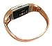 KingBaas Metal Accessory Bands for Fitbit Charge 2, Classy Jewelry Bangle Watch Bracelet Strap Band for Fitbit Charge 2/Fitbit Charge 2 Band/Charge 2 Bands,Silver, Rose Gold