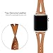 Secbolt Leather Bands Compatible with Apple Watch Band 42mm 44mm iwatch Series 6 5 4 3 2 1 SE, Slim Strap with Breathable Hole Replacement Wristband Women, Brown