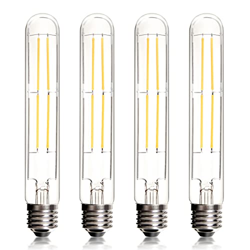BRIMAX E27 LED Dimmable Bulbs 8W Equivalent to 80 Watt Warm White 2700K Edison Bulb AC230V T10/T30 LED Tubular for Rustic Hanging Baskets, Chandeliers, Wall Lights, 4Pack