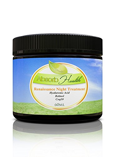 Renaissance Night Treatment | 1oz , 2oz | Reduces Lines and Wrinkles with Powerful Hyaluronic Acid, Retinol and CoQ 10 (2oz)